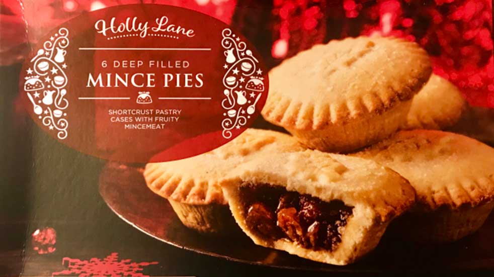 Mince pie taste test Aldi mince pies